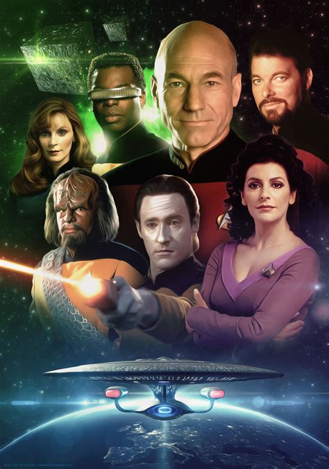 Star Trek "The Next Generation" Fanart Poster | Star trek tv, Star trek ...