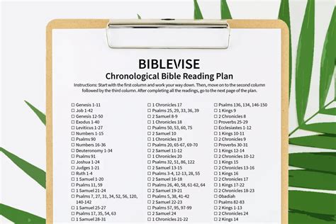 Chronological Bible Reading Plan (With Printable PDF)