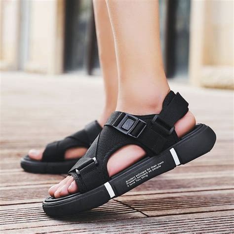 Fashion Outdoor Breathable Comfort Slip On Plus Size Open Shoes Casual ...