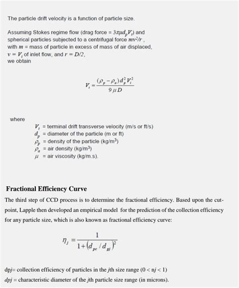 [Solved] . Derive an expression for calculating the collection efficiency... | Course Hero