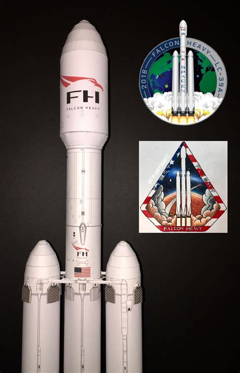 Falcon 9 – AXM Paper Space Scale Models.com