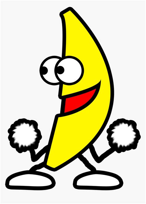 Banana Clipart Dancing - Banana Dance Png, Transparent Png - kindpng