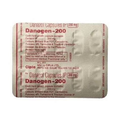 Danazol Capsules IP at Rs 490/strip | Female Health Medicine in Surat ...