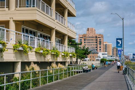 The Boardwalk in Ventnor City, New Jersey Stock Image - Image of scenic, morning: 147462787