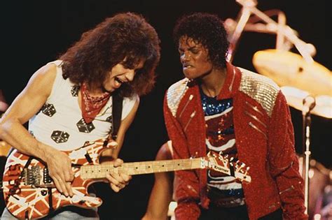 Eddie Van Halen and Michael Jackson, 1984 : r/OldSchoolCool