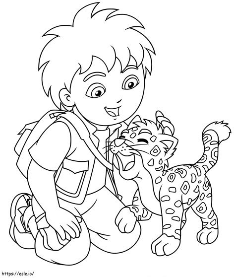 Jaguar Is Diego coloring page