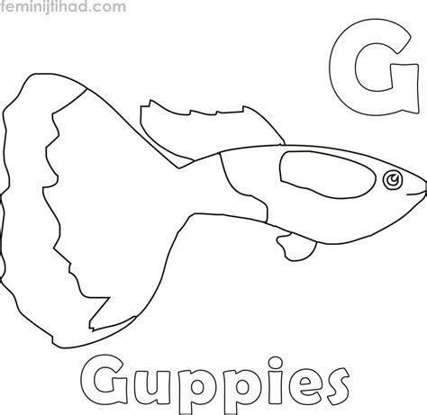 Guppy Coloring Pages PDF - Coloringfolder.com | Coloring pages, Animal coloring pages, Free coloring