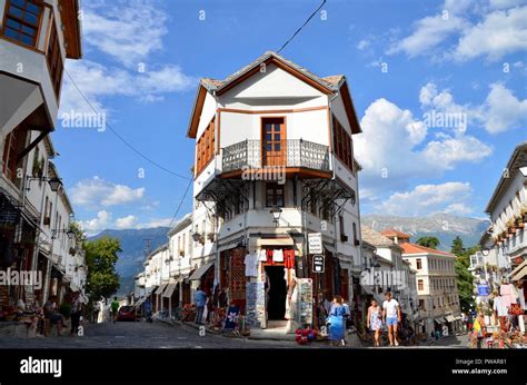 the historic old town in gjirokaster albania world heritage site of ...