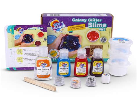 Diy Science Galaxy Glitter Slime Kit - StarAndDaisy