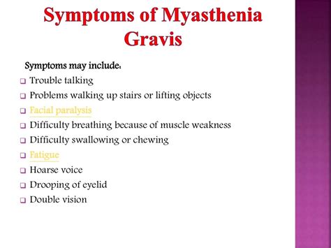 Myasthenia Gravis: Symptoms, Causes, diagnosis and treatment.