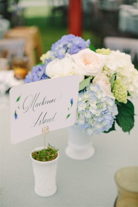 Blue Hydrangea Centerpiece - Elizabeth Anne Designs: The Wedding Blog