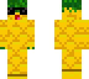 pineapple with shades | Minecraft Skin