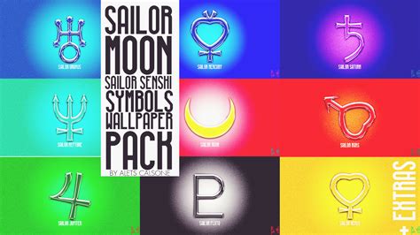 Pack :: Sailor Scouts' Symbols Wallpaper Pack by aletscalsone on DeviantArt