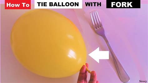 How To Tie Balloon With FORK | How To Tie Balloon Without Fingers | Balloon Tricks #shorts - YouTube