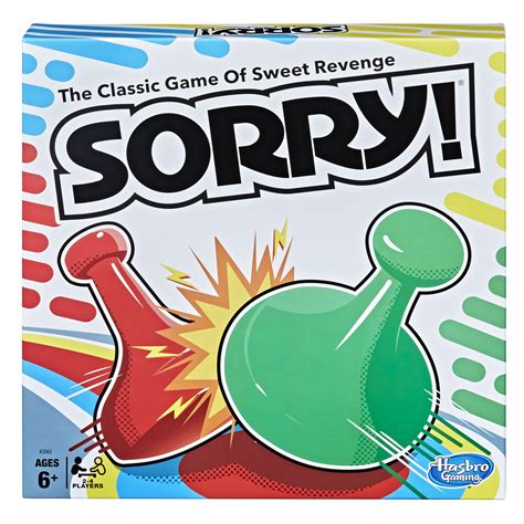 Sorry! Kids Board Game, Family Board Games for Kids and Adults, 2 to 4 ...