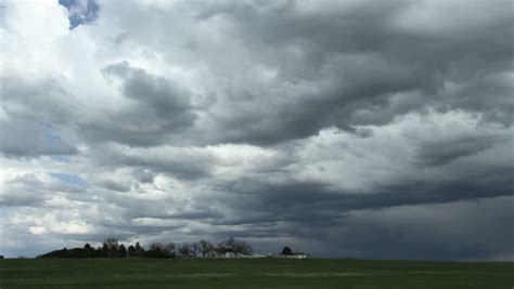 Stock video of massive thunderstorm clouds move over a | 3944525 | Shutterstock