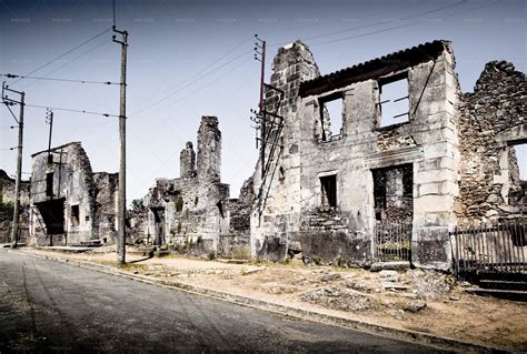 Houses Destroyed By Bombardment - Stock Photos | Motion Array