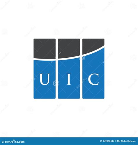 UIC Letter Logo Design on White Background. UIC Creative Initials ...