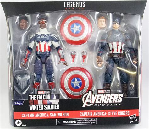 Marvel Legends - Captain America Sam Wilson & Steve Rogers - Serie Hasbro