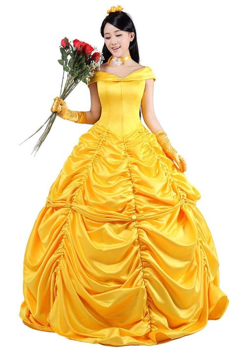 Deluxe Yellow Belle Dress w/ Hoop Crinoline | Belle costume, Princess belle costume, Belle dress ...