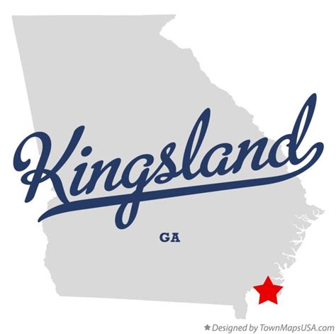 Map of Kingsland, GA, Georgia