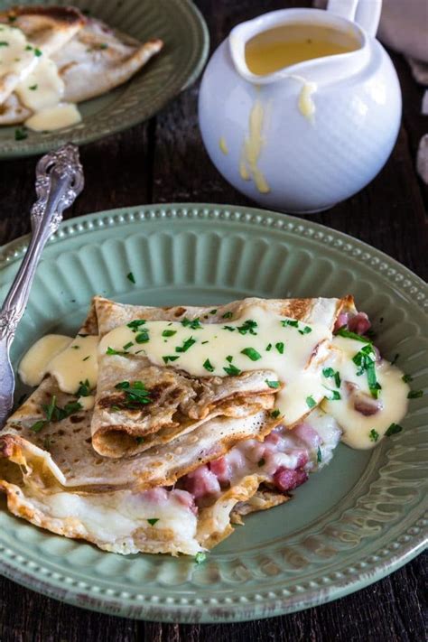 Ham and Cheese Savory Crepes | Dinner crepes, Breakfast crepes, Sweet crepes