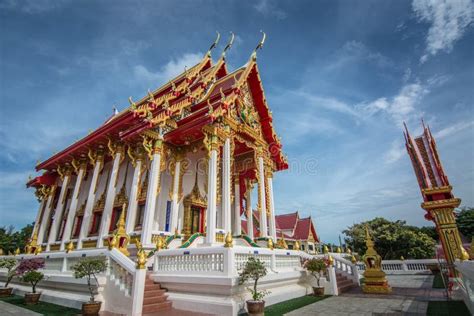 Beautiful Temple and Blue Sky , Thailand. Stock Photo - Image of tree, swan: 78857650