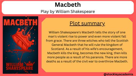 Macbeth - Plot summary : r/GCSE