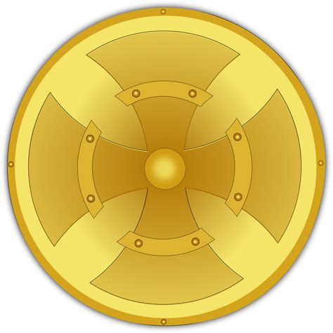 Download Vector Gold Shield Png