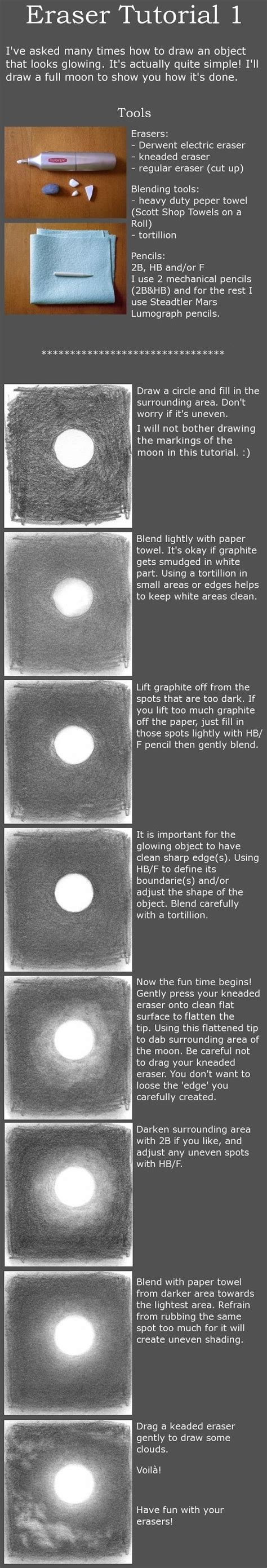 Easy Eraser Tutorial for Creating Stunning Moon Art