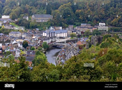 La Roche-en-Ardenne, Belgium, Europe. La Roche-en-Ardenne river Ourthe ...