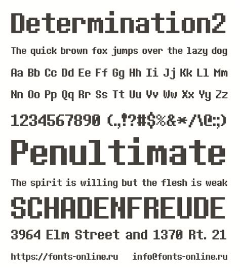 Determination2 font