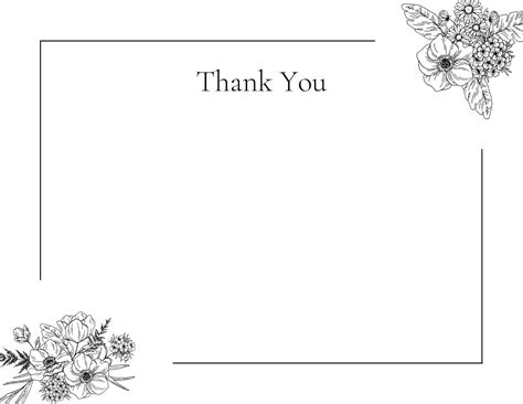 Thank You Note Cards Template
