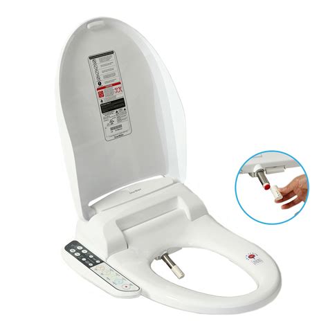 SmartBidet SB-110 Electric Bidet Seat White sleek design w/ child wash ...