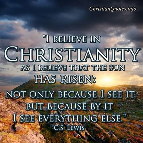 C.S. Lewis Quote - Christianity | ChristianQuotes.info