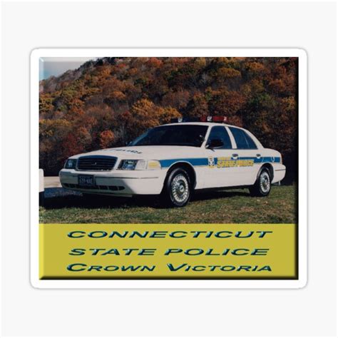 "Connecticut State Police" Sticker for Sale by lawrencebaird | Redbubble