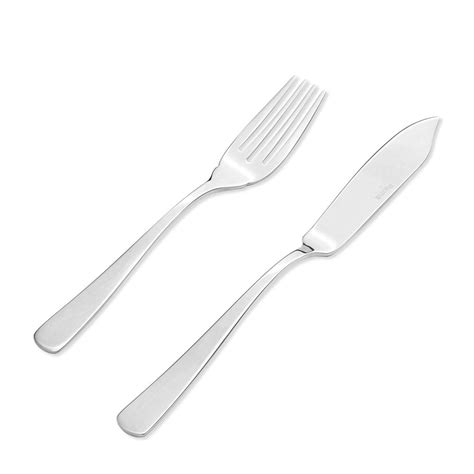 GA-1456 2-Piece 18/8 Stainless Steel Fish Knife and Fork Set