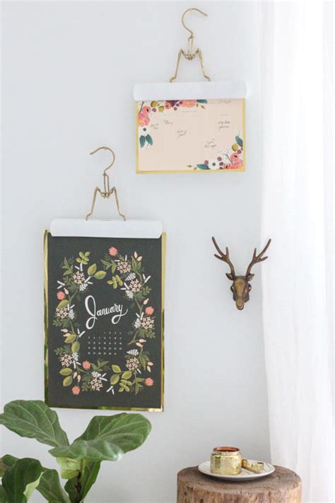 Make It Happen: DIY Hanging Calendars - Anthropologie Blog