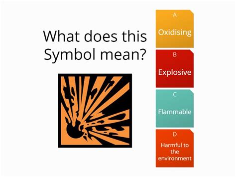 Hazard Symbols - Quiz