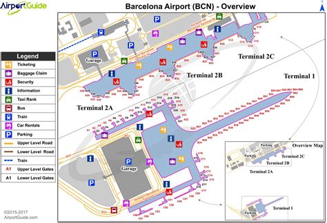 Barcelona airport map - Bcn airport map (Catalonia Spain)