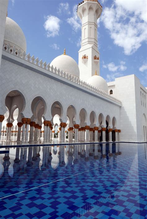 Free Images : building, tower, patio, place of worship, minaret, abu dhabi, sheikh zayed mosque ...