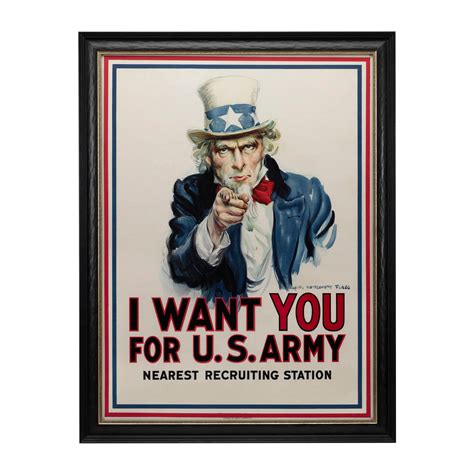 "I Want You for the U.S. Army" Original WWI Poster, James Montgomery Flagg, 1917 at 1stDibs | i ...