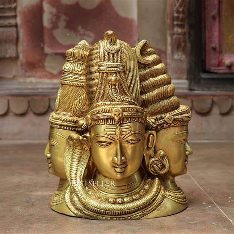 Resin Statue Trimurti Brahma Vishnu Mahesh idol/lord Dattatreya ...