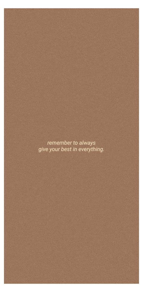 Download Minimalist Brown Aesthetic With Quote Wallpaper | Wallpapers.com