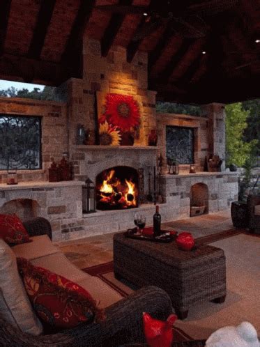 Roaring Fireplace GIFs | Tenor