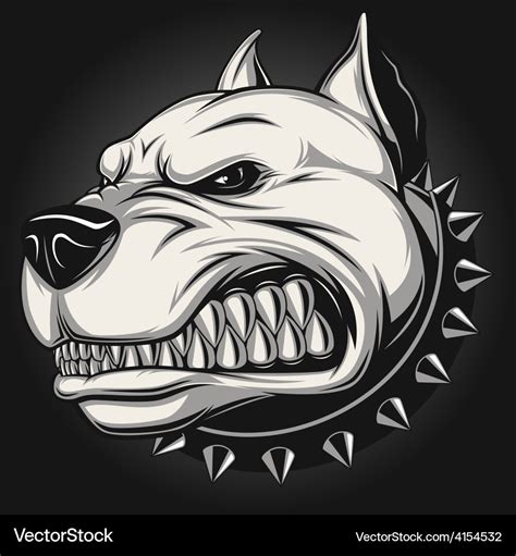 Angry dog Royalty Free Vector Image - VectorStock