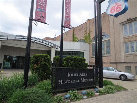 This is the front of the Joliet Joliet Area Historical Museum. My dolls are on display on the ...