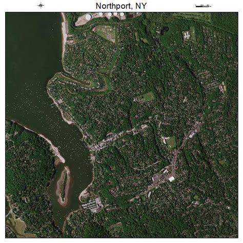 Aerial Photography Map of Northport, NY New York