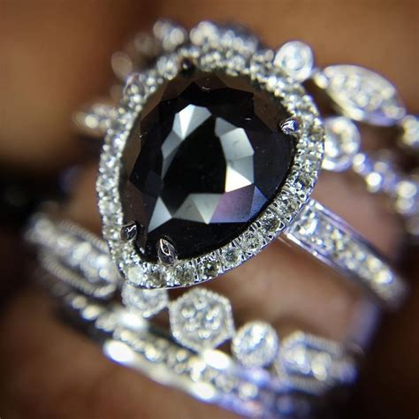 Black Diamond Engagement Rings