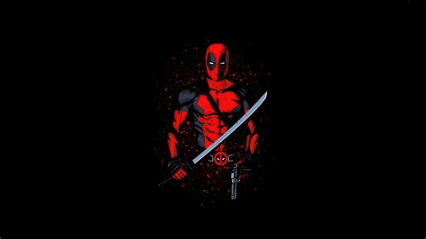 Download Deadpool in black suit, sleuthing his way through town Wallpaper | Wallpapers.com